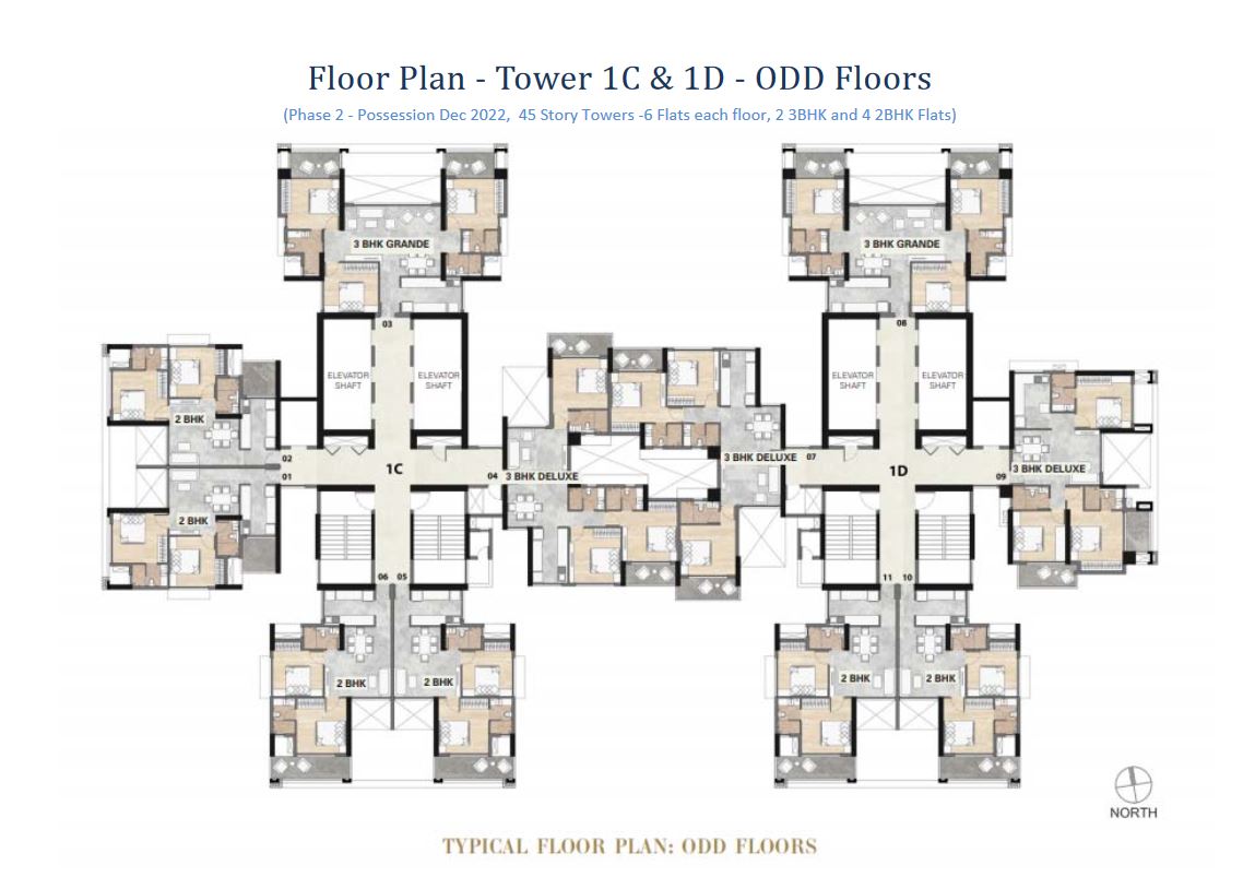  Adhiraj Samyama Typical Floor Plan Odd 