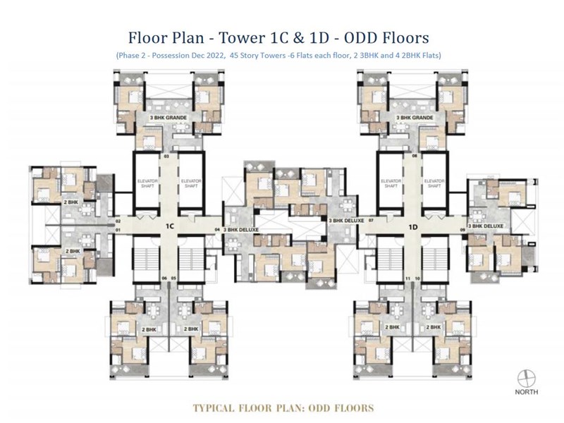  Adhiraj Samyama Typical Floor Plan Odd 