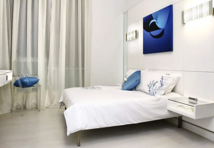 Blue Fortuna Bedroom