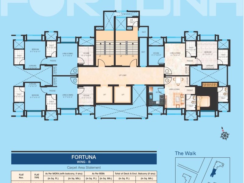 Fortuna B Typical Floor Plan