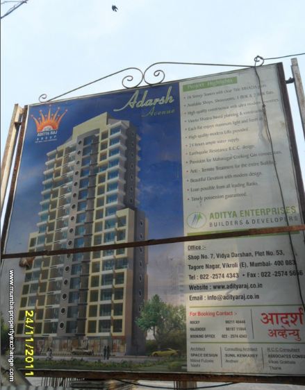 Flat on rent in Adarsh Avenue, Vikhroli