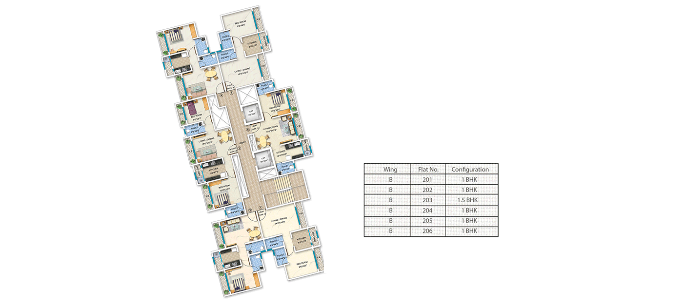 Arkade Arcopolis Typical Floor Plan Wing B