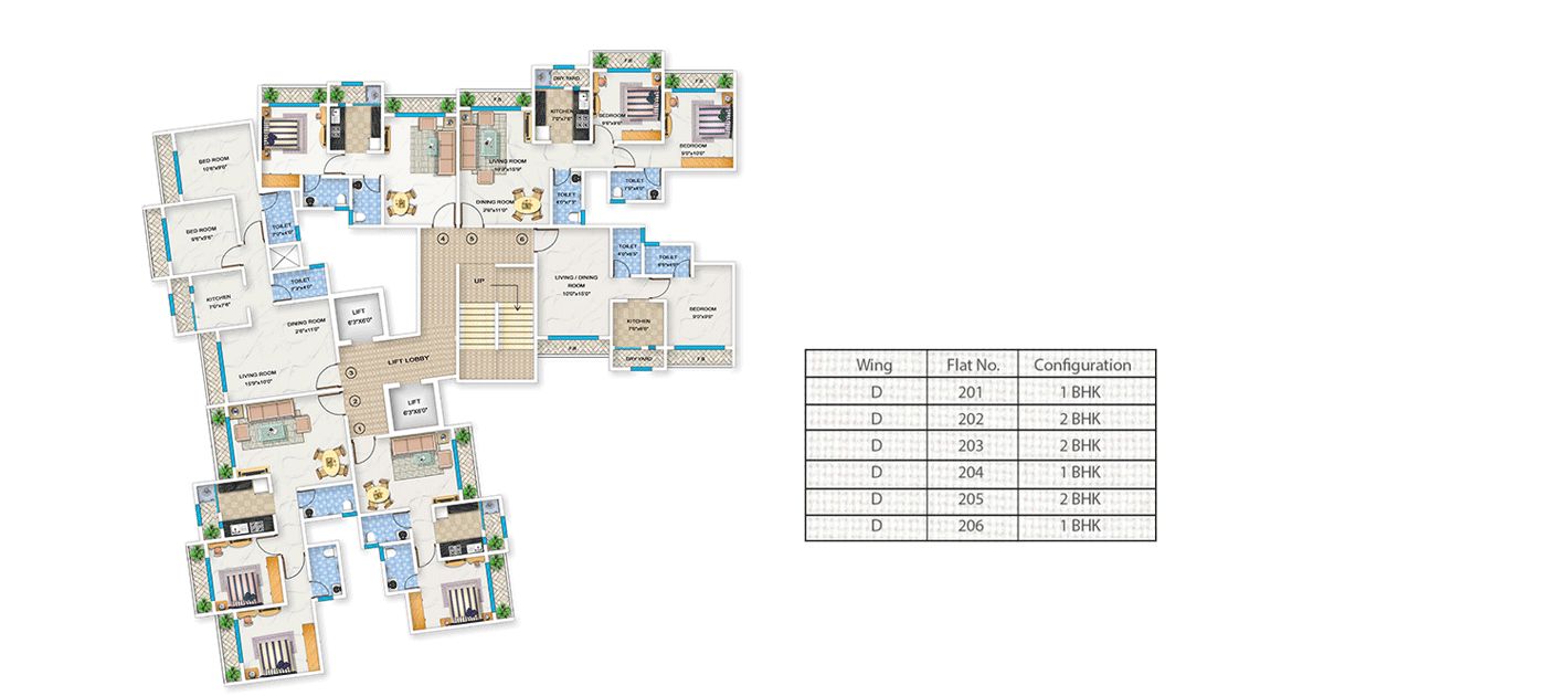 Arkade Arcopolis Typical Floor Plan Wing D