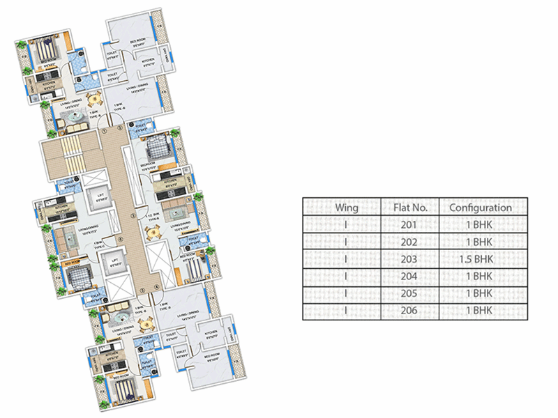 Arkade Arcopolis Typical Floor Plan Wing I