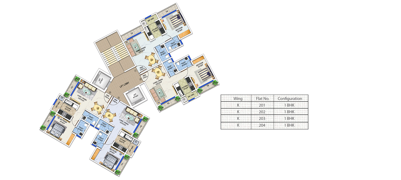 Arkade Arcopolis Typical Floor Plan Wing K