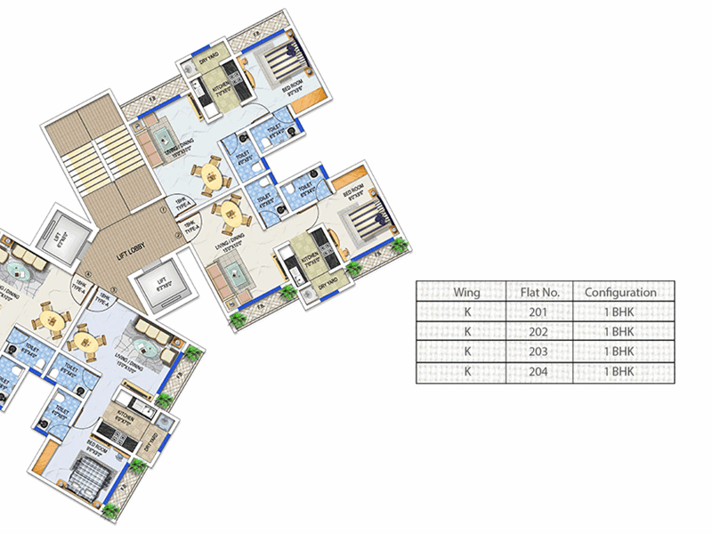 Arkade Arcopolis Typical Floor Plan Wing K