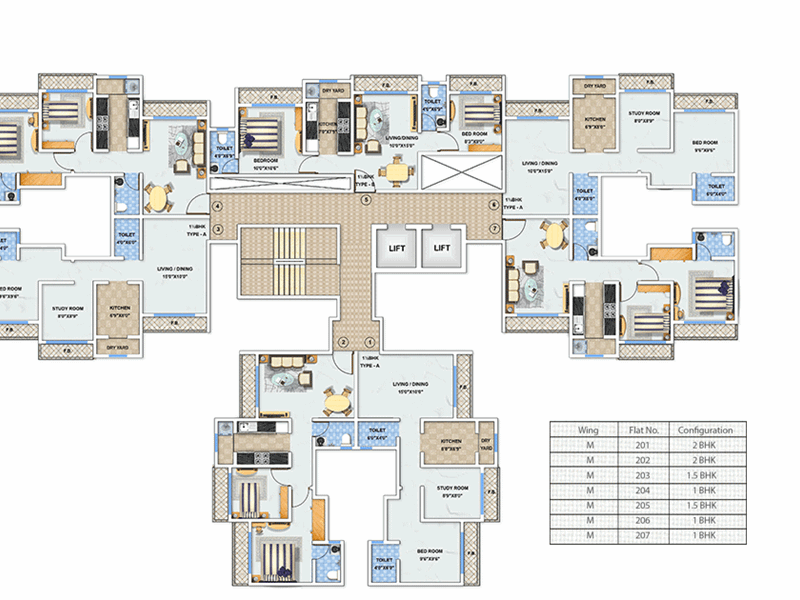 Arkade Arcopolis Typical Floor Plan Wing M