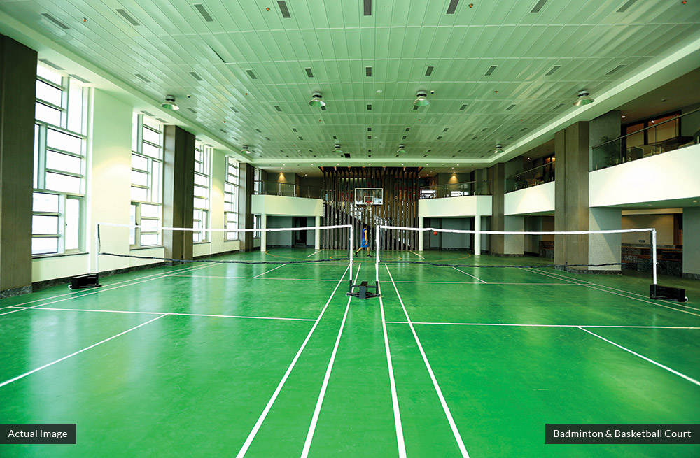 One Avighna Park Badminton-Basket Ball Court