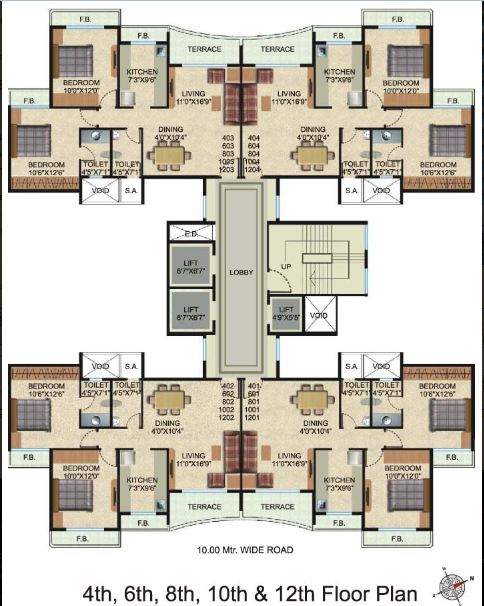 Even Floor Plan