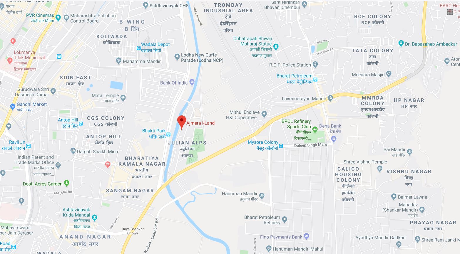 Ajmera I Land Location