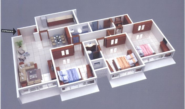 Flat on rent in Royal Court, Andheri East