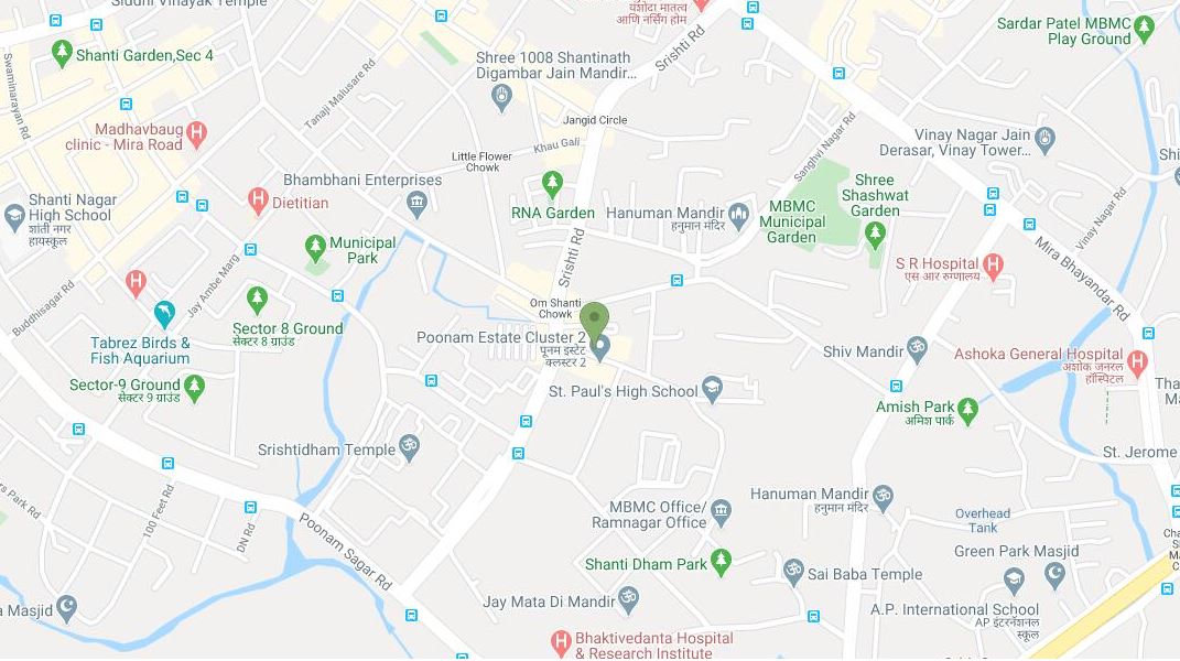 Pooname Estate Cluster Location Map