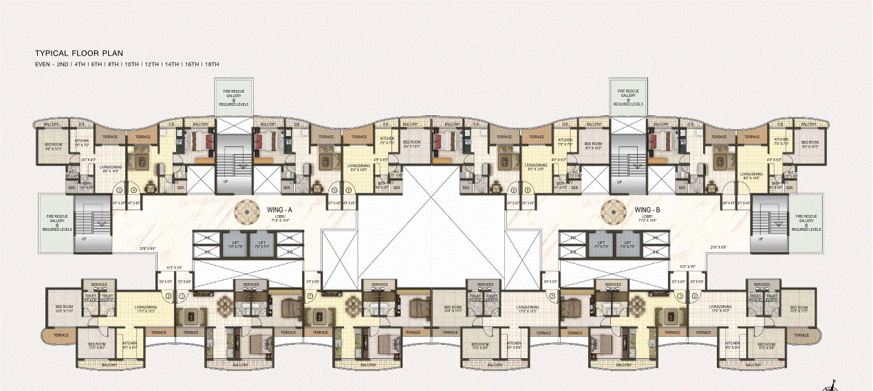 Sai Riverdale Typical Floor Plan-Even