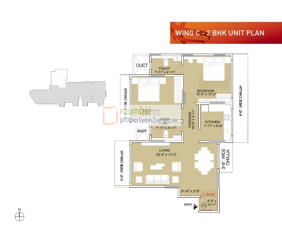 Ruparel Orion 2BHK Wing C