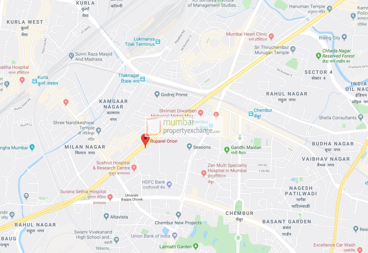 Ruparel Orion Location Map