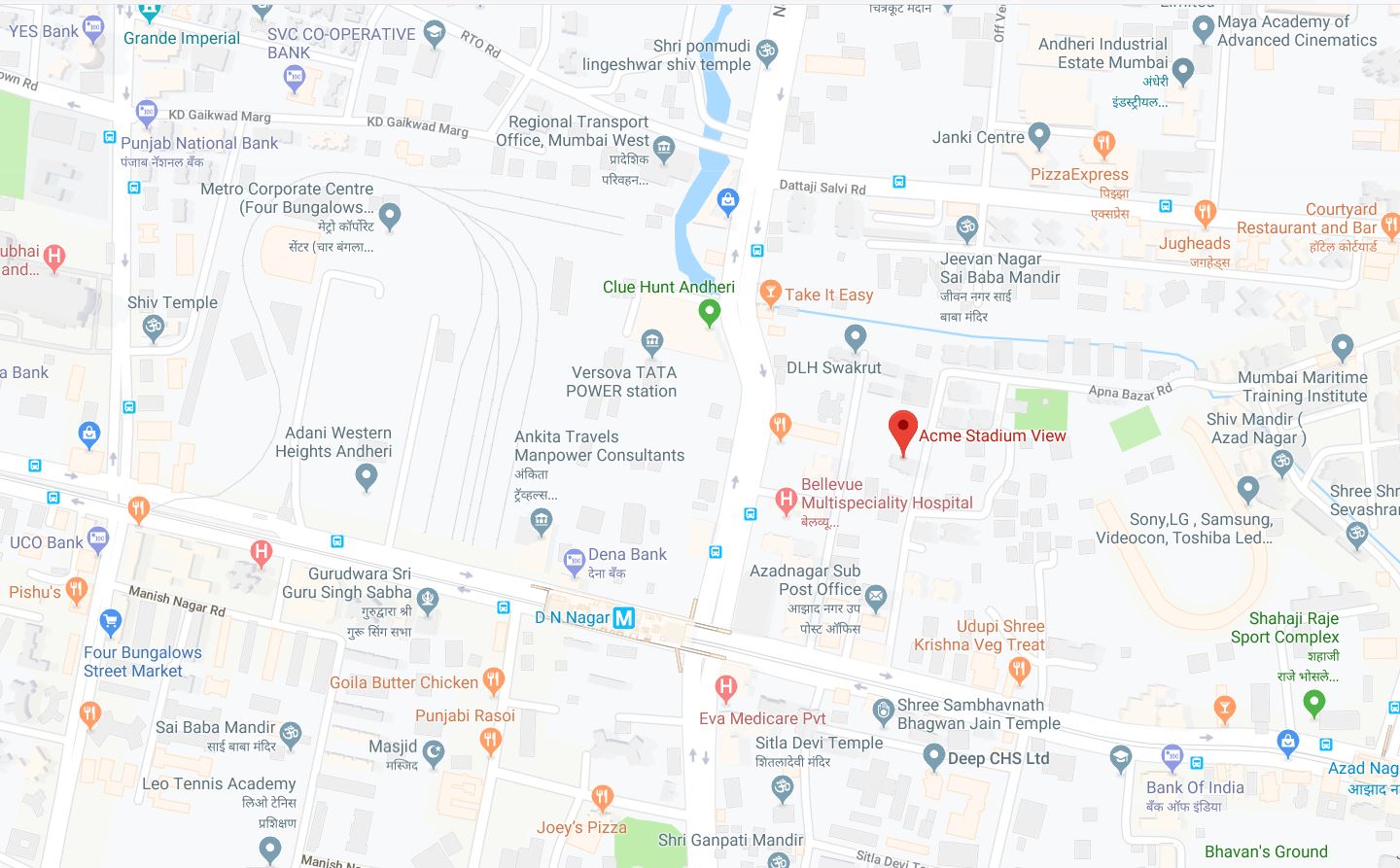 Stadium View Location