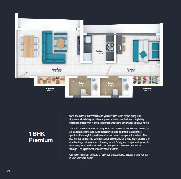 Marathon Nexworld 1BHK