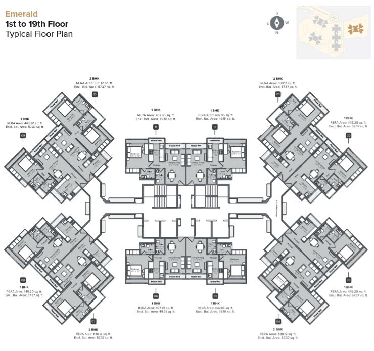 6617_oth_Marathon_Nextown_EMERALD_1st-19th_floor_plan