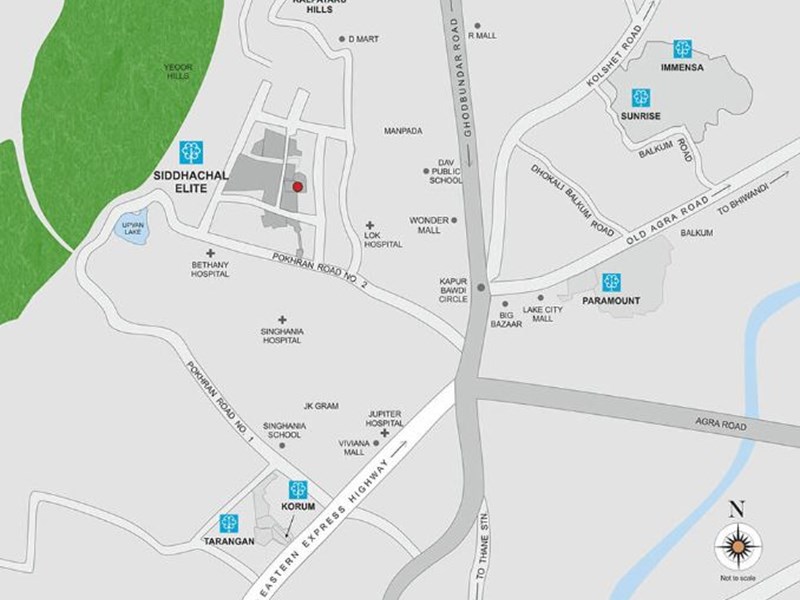 Kalpataru Siddhachal Eite Location Map