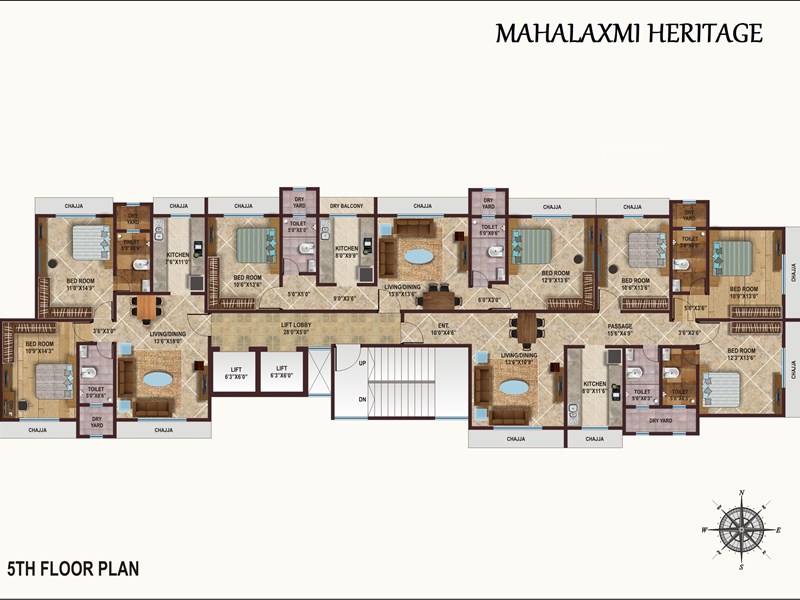 5th Floor Plan 