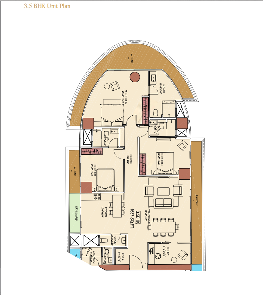 Flat on rent in Aquaria Grande B Wing, Borivali West