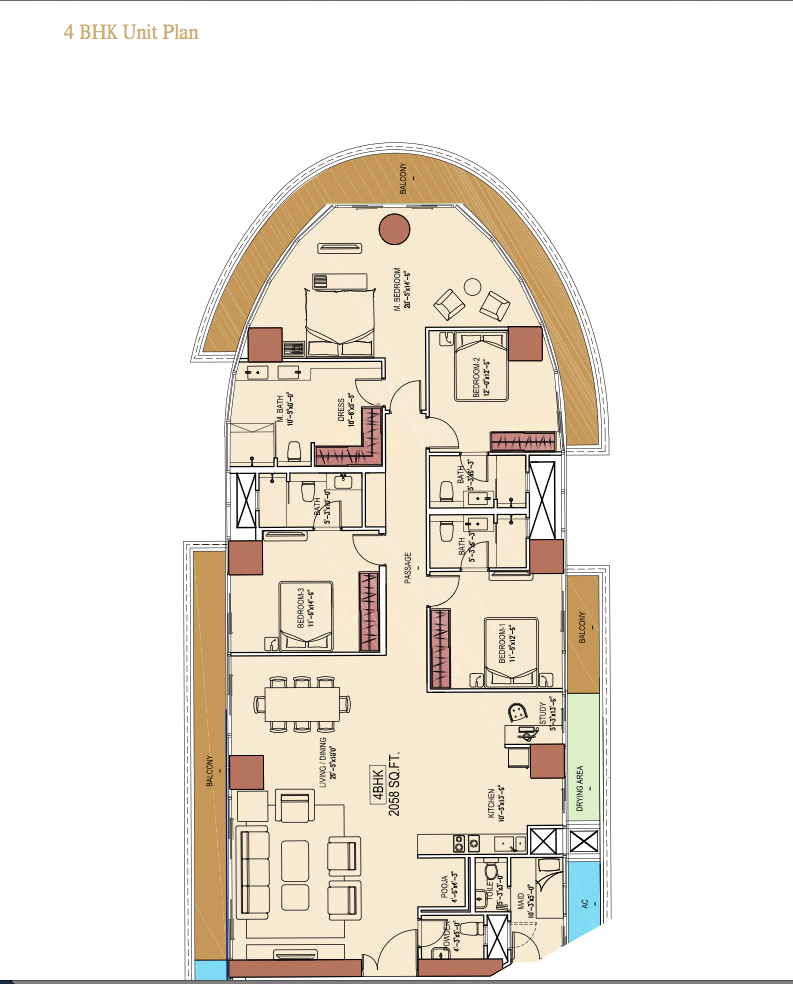 Flat on rent in Aquaria Grande B Wing, Borivali West