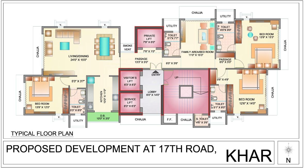 Ekta Eudora Typical Floor Plan
