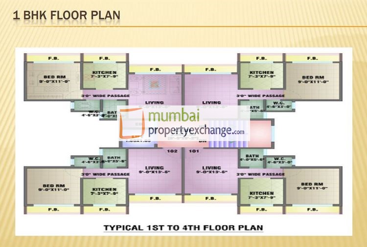 1bhk floor plan