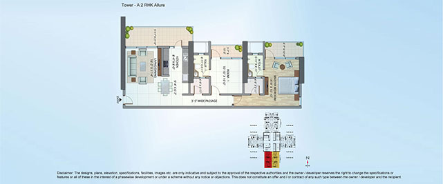 Flat on rent in Alta Monte A, Malad East