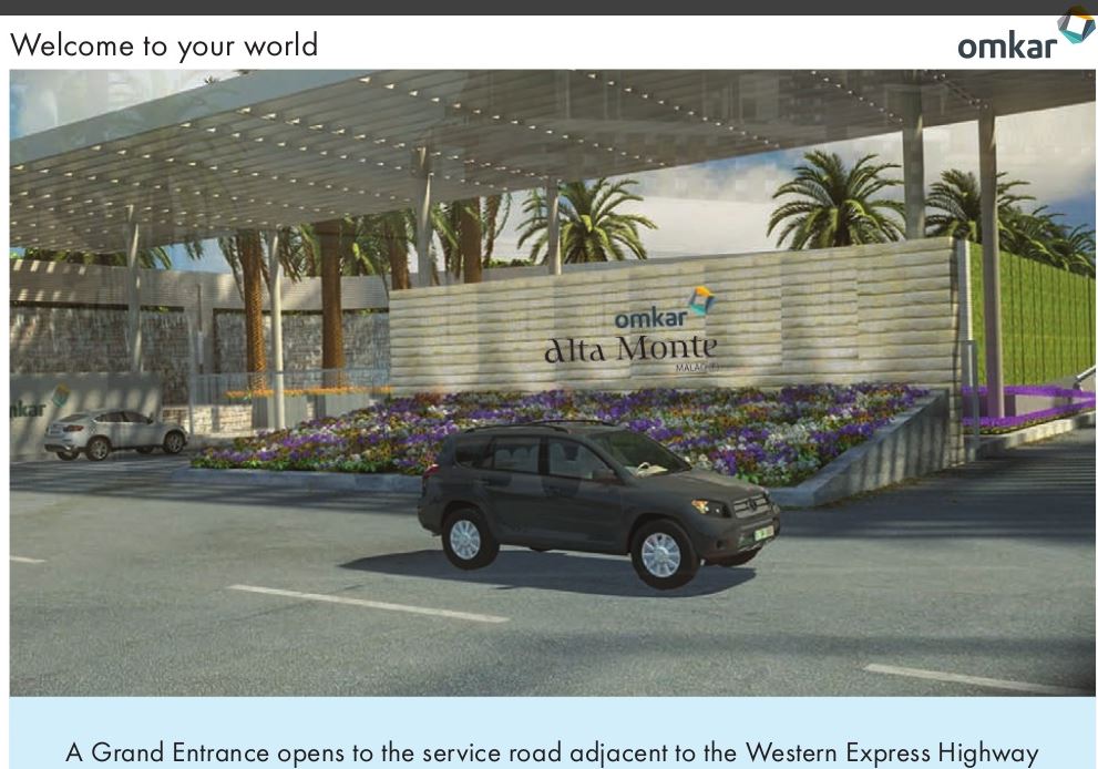 Omkar Alta Monte Grand Entrance