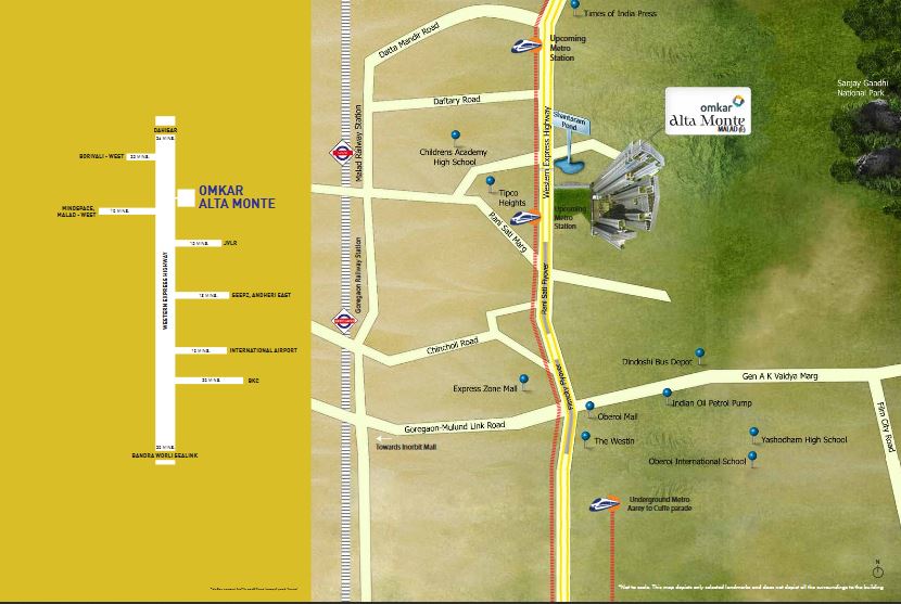 Omkar Alta Monte Location