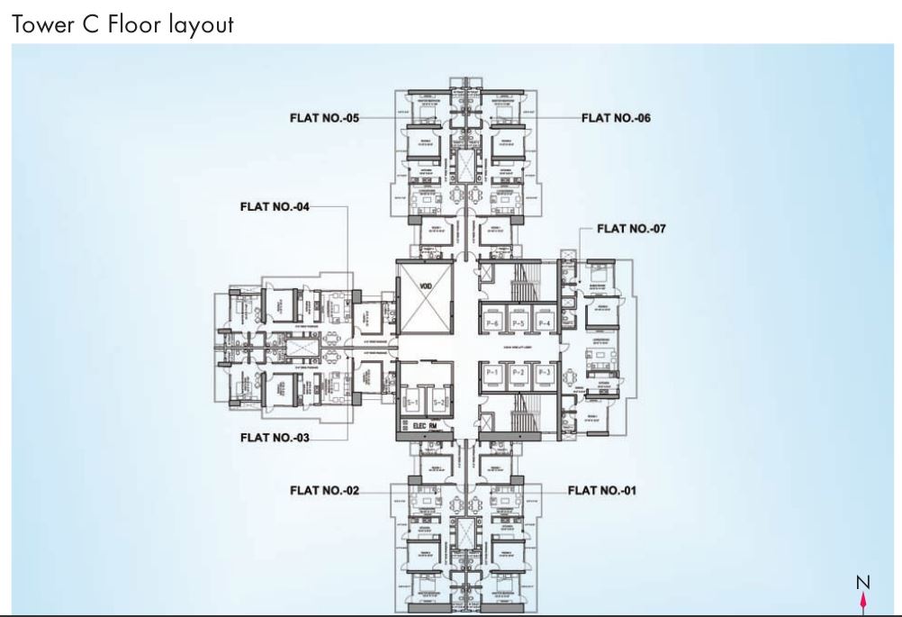 Omkar Alta Monte Tower C Layout
