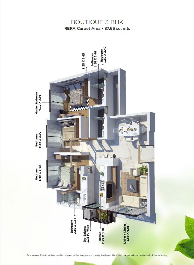 UK Sangfroid 3BHK Boutique Garden View