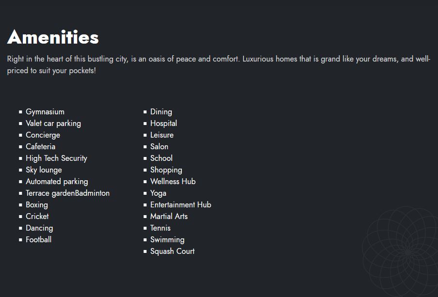 UK Sangfroid Amenities