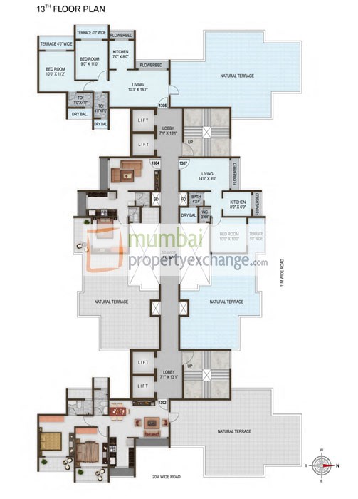 13th Floor Plan