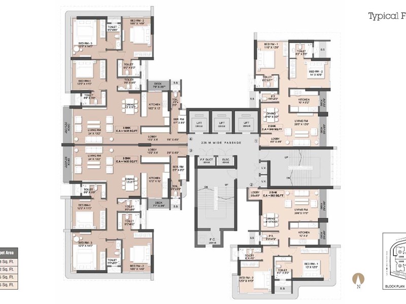 Sheth Beaupride Typical Floor Plan