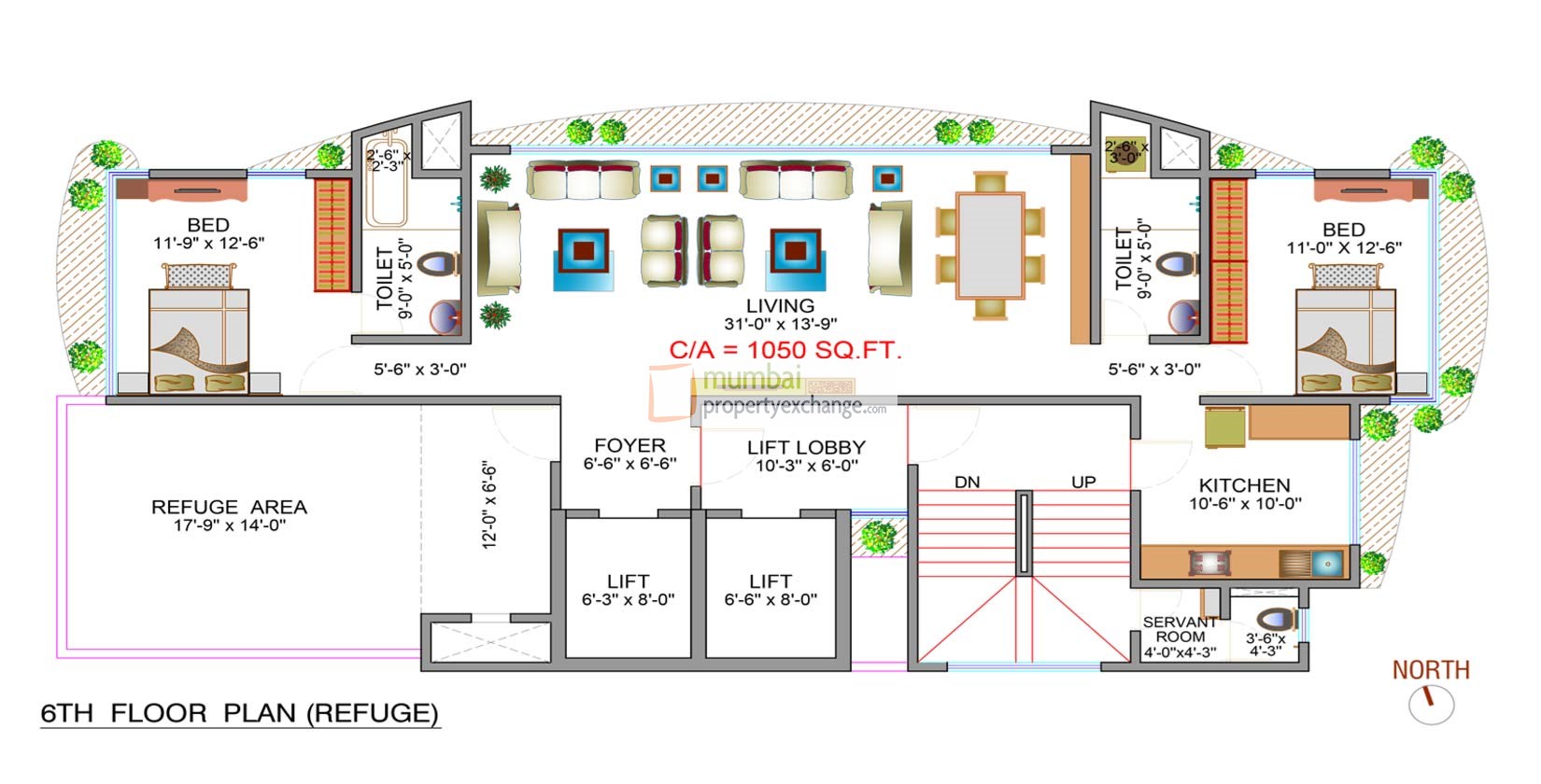 6927 Oth Floor Plan 4  - Lakhani Signature, Bandra West