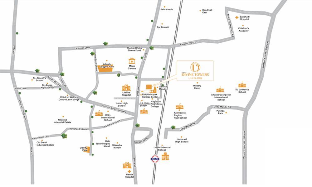 Divine Towers Location Connectivity