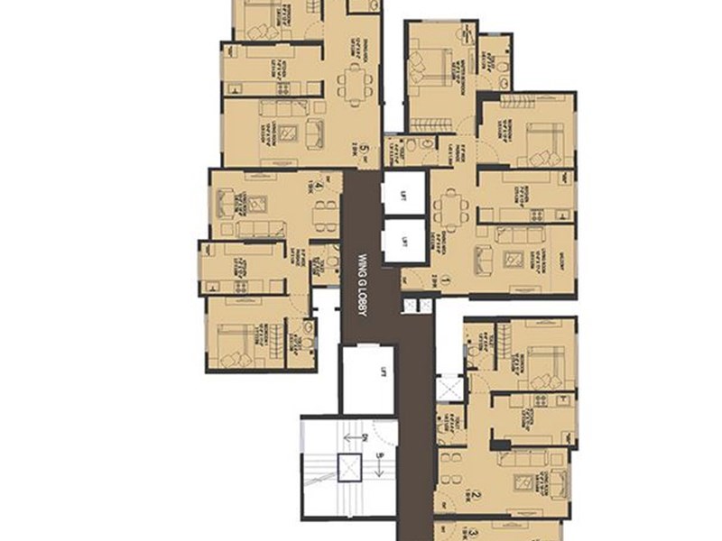 Kanakia Sevens Typical Floor Plan G