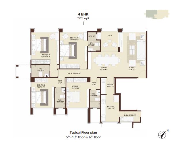 Marathon Emblem 4BHK Type1