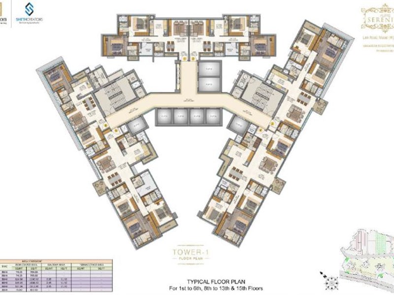 Sheth Auris Serenity Typical  Floor Plan2