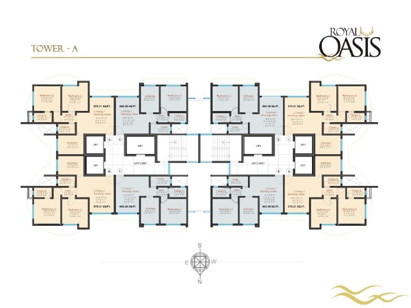 Royal Oasis Typical Floor Plan Tower A