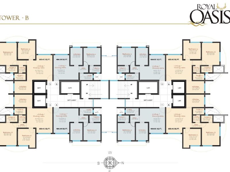 Royal Oasis Typical Floor Plan Tower B