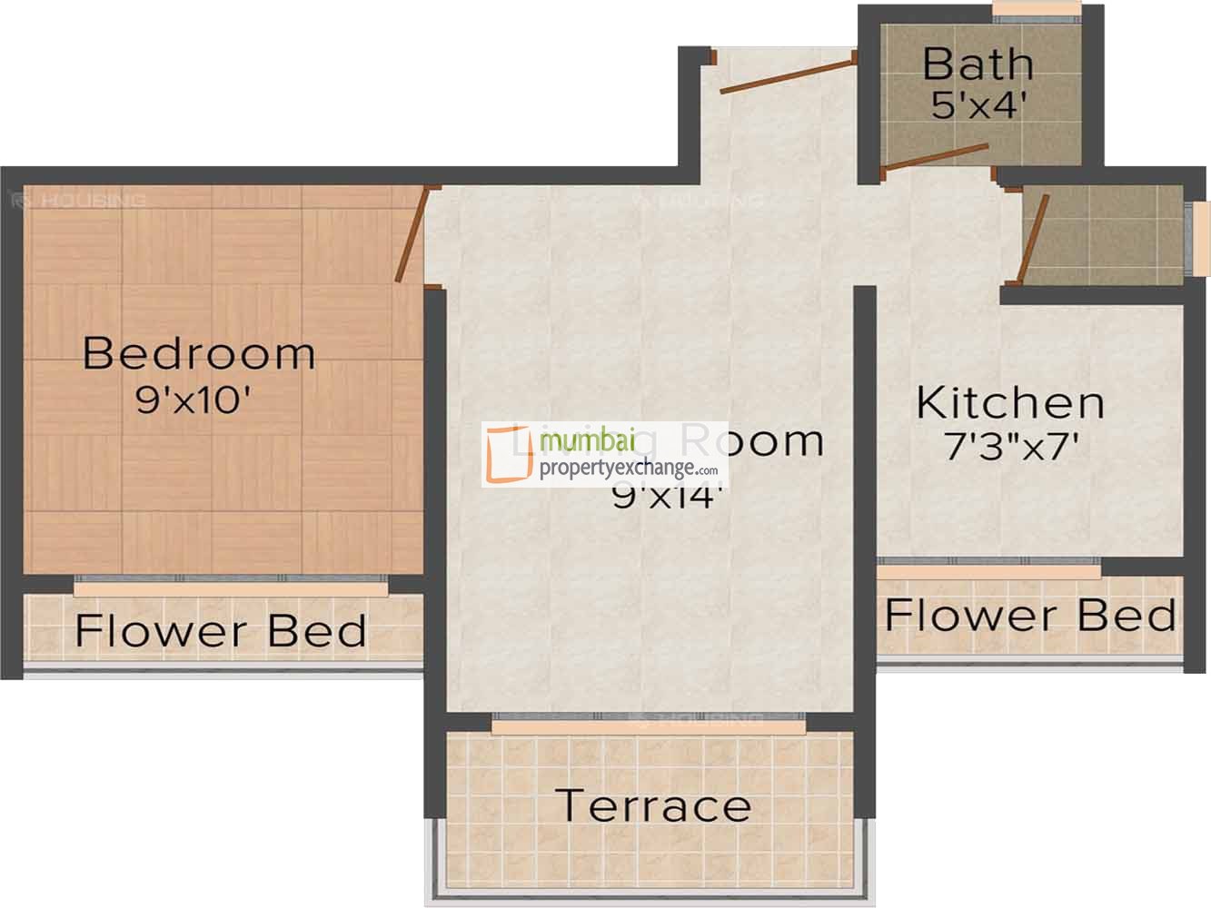 1BHK plan