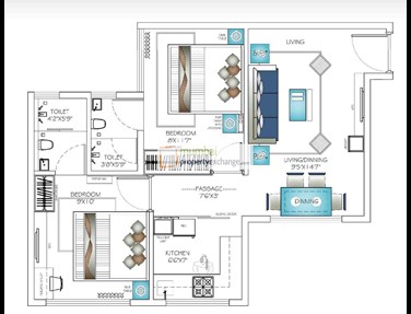 7096 Oth Floor Plan - Unity Tower, Lower Parel