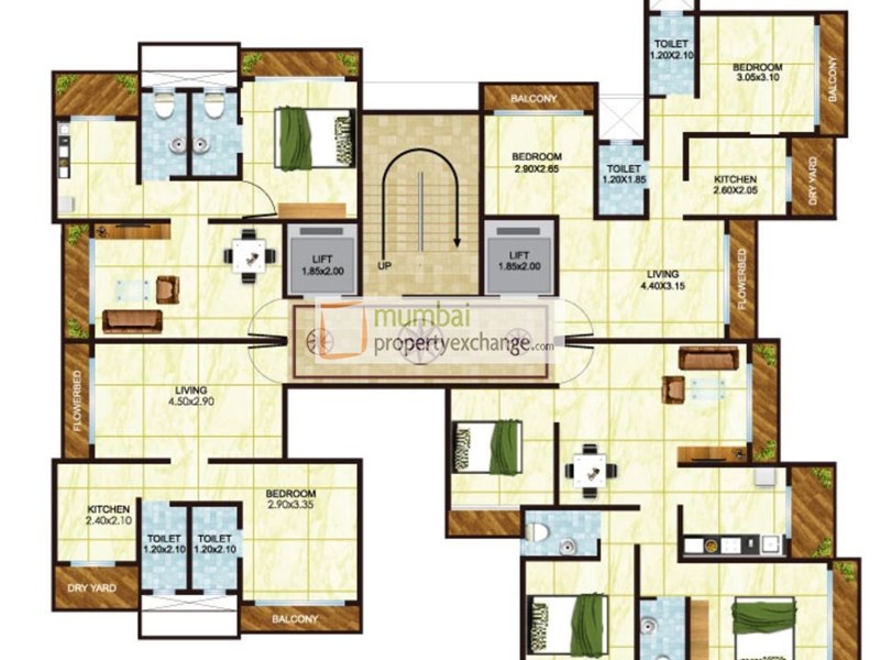 1st-8th Floor Plan