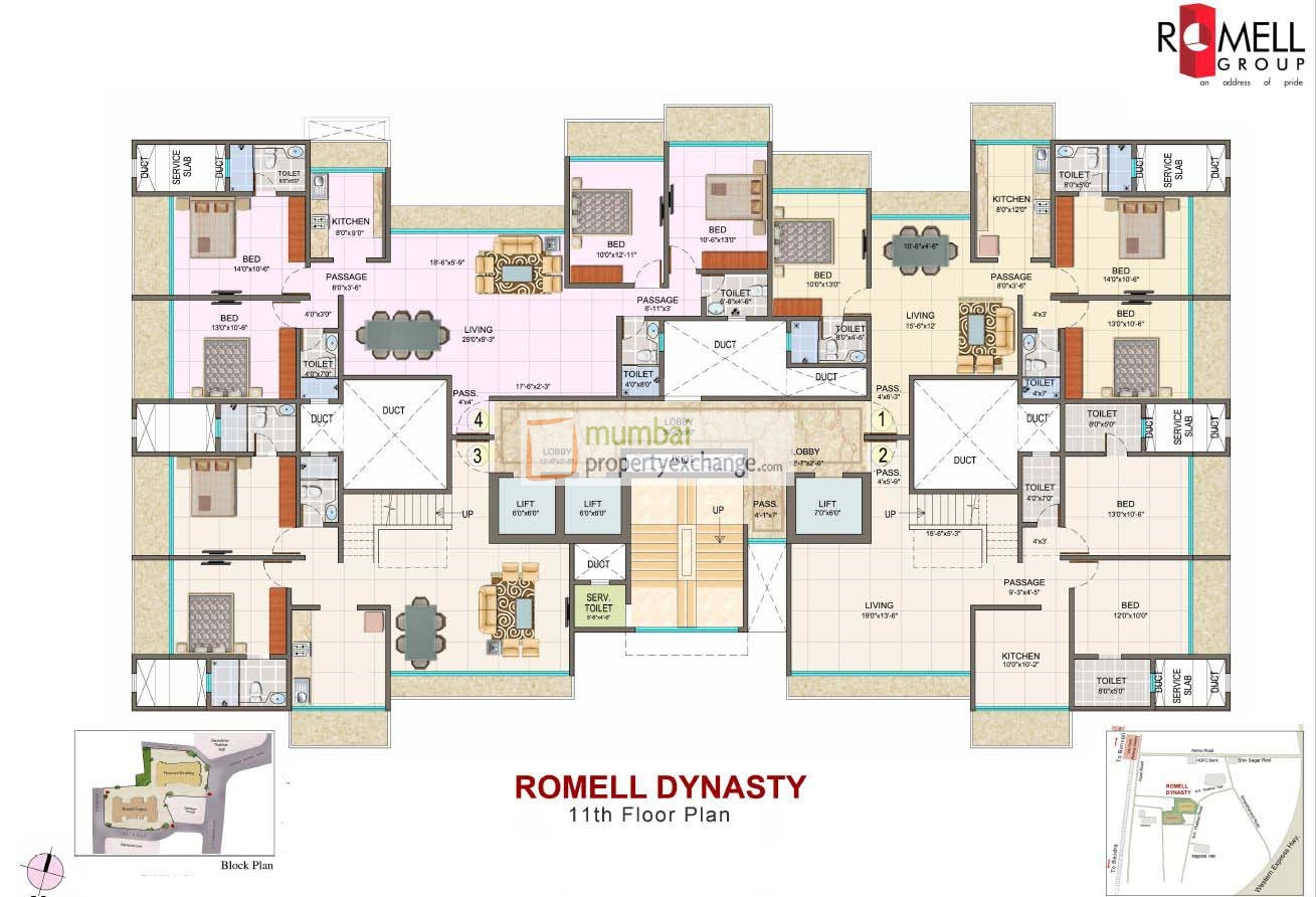 Flat on rent in Romell Dynasty, Vile Parle East