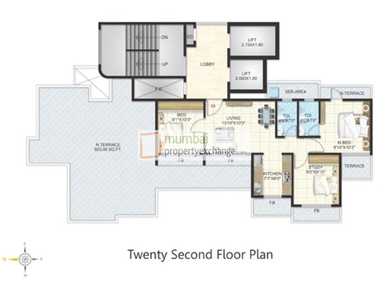 22nd Floor Plan
