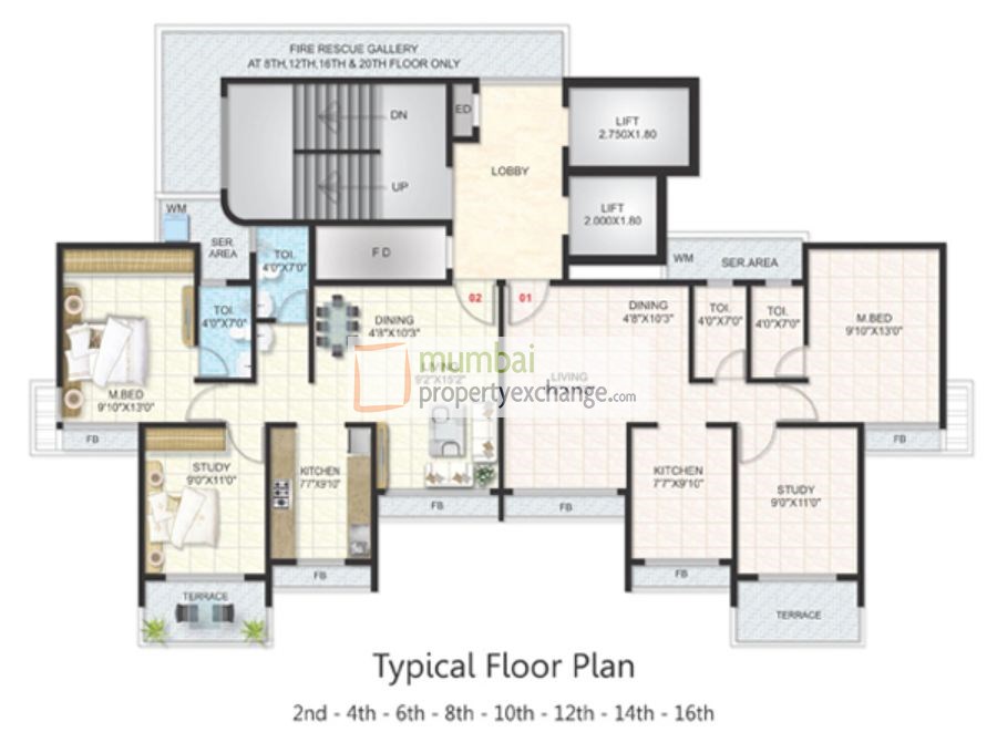 Even Floor Plan