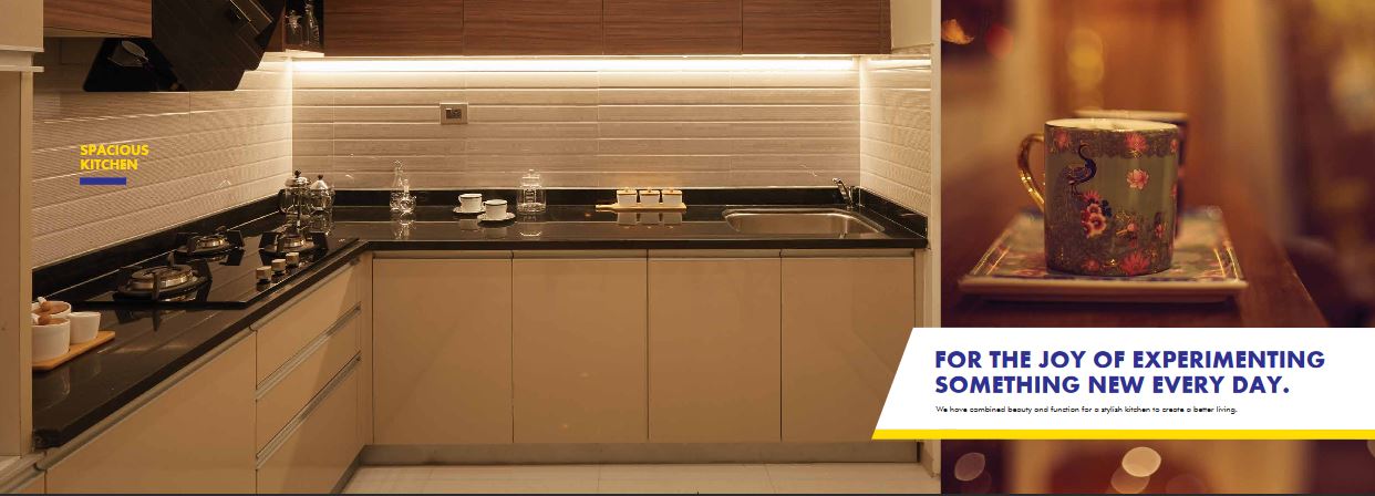 Omkar Alta Monte Spacious Kitchen
